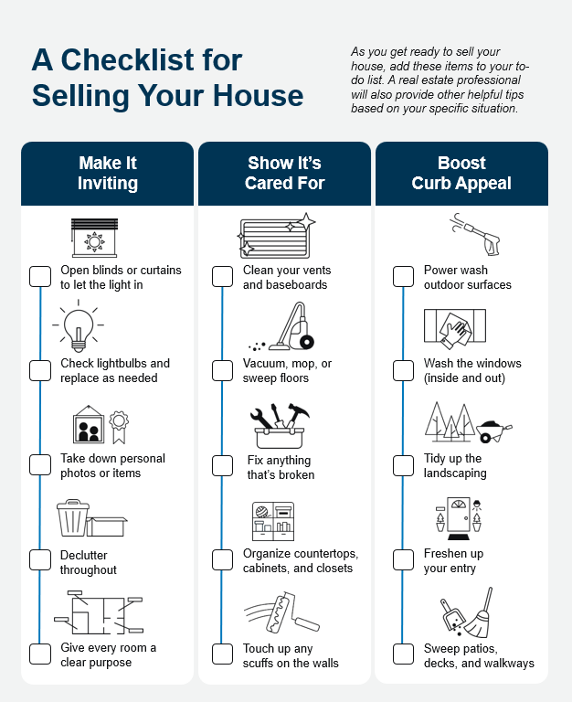 Checklist for selling your home