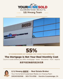 LiLi Hwang Real Estate Broker Rancho Cucamonga — true monthly cost of buying a home